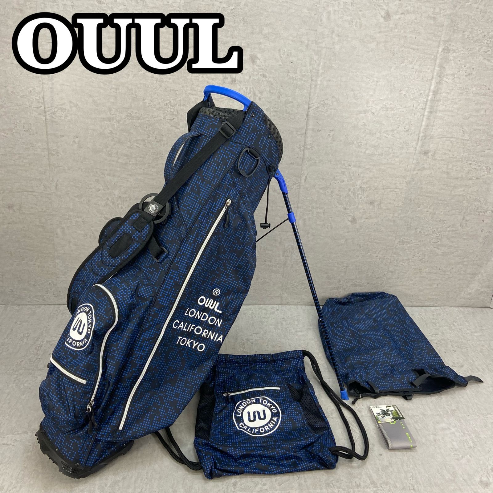 オウル ゴルフ スタンド式 キャディバッグ シューズケース ストラップカバー 約9型 OUUL