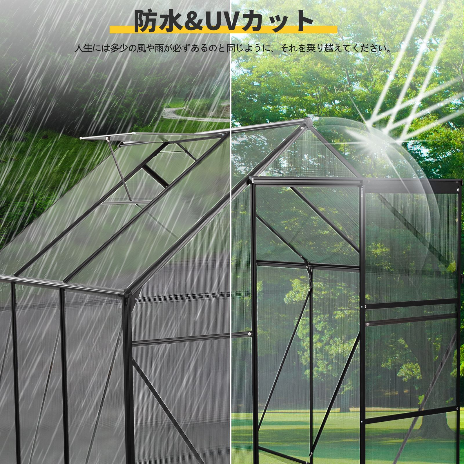 温室 保温 温室棚 収納庫 園芸用 ビニールハウス 頑丈 耐久性の高い