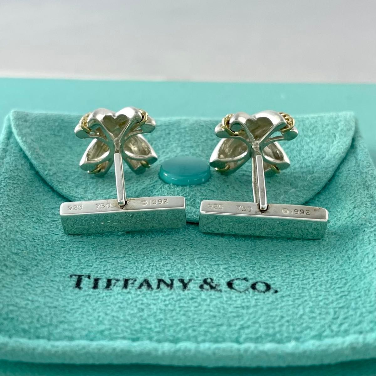 オールドティファニー　シグネチャー　ツイスト　カフス　925　750 オールドティファニー シグネチャー ツイスト カフス 750 925 YF1fe