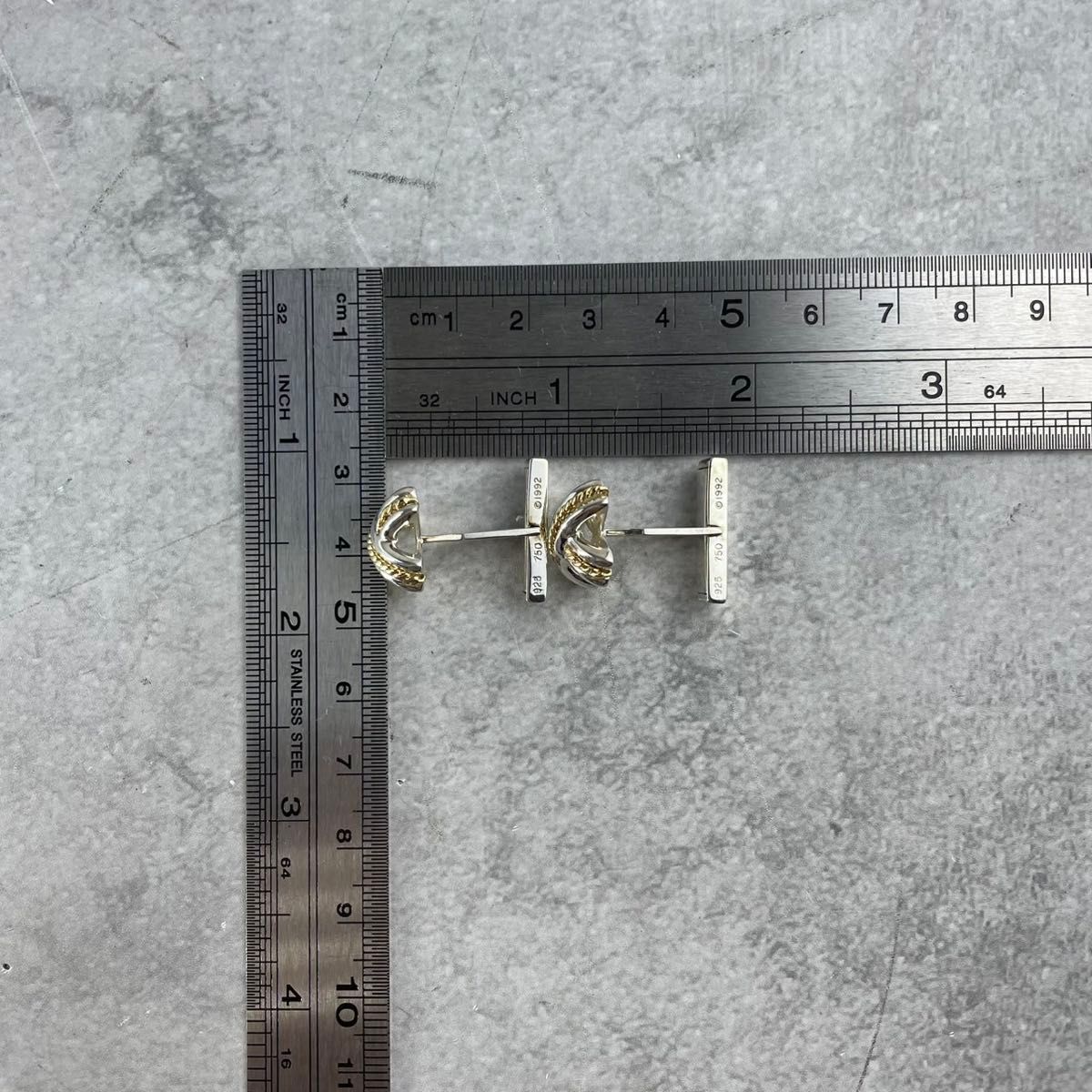 オールドティファニー シグネチャー ツイスト カフス 750 925 YF1fe