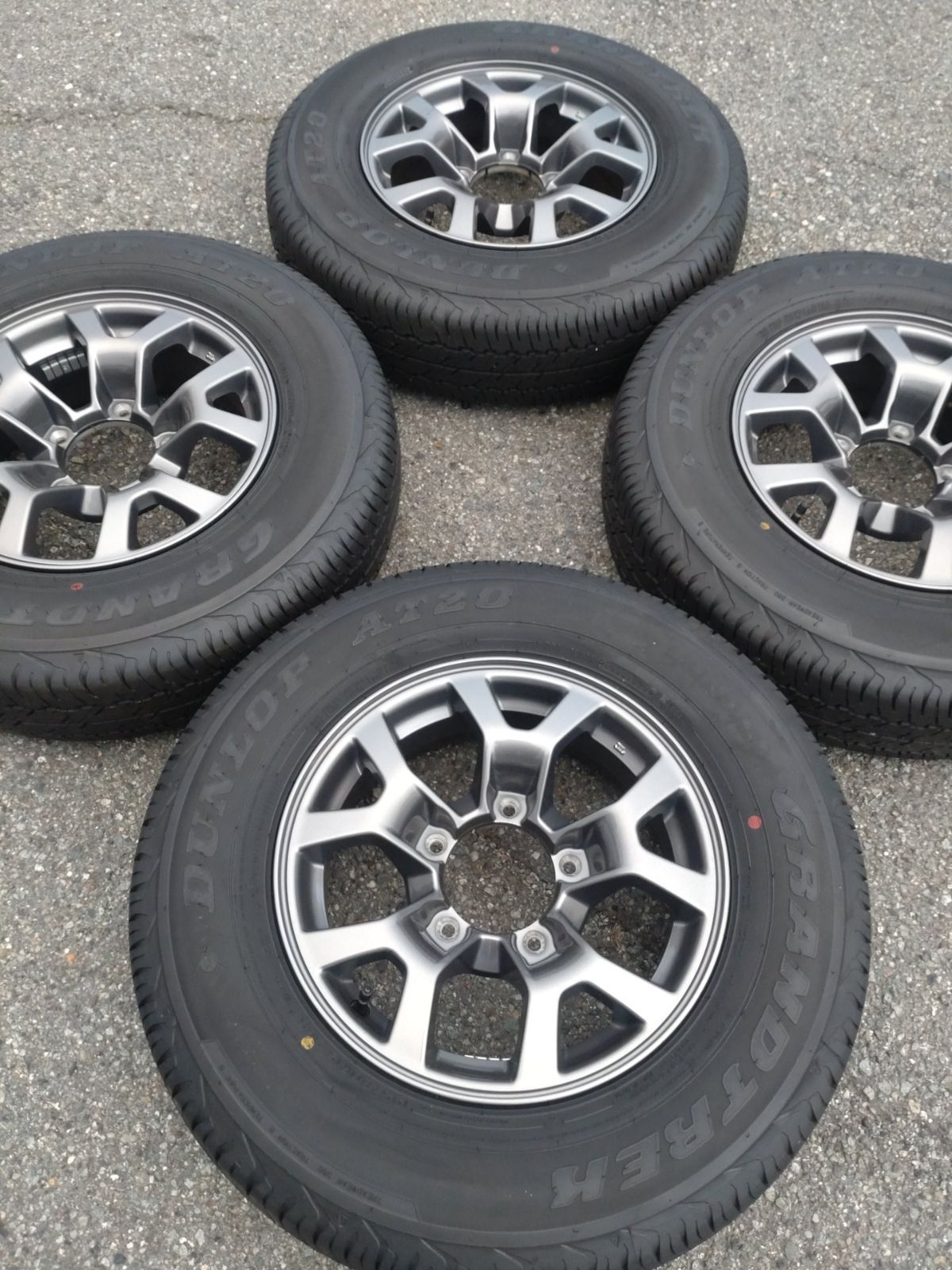  ♪ SUZUKI スズキ ジムニーシエラ アルミ 15インチ 5 J 139 7 H ＆ダンロップ グランドトレックAT 20 195 80 R 15 15インチ タイヤ ホイールセット