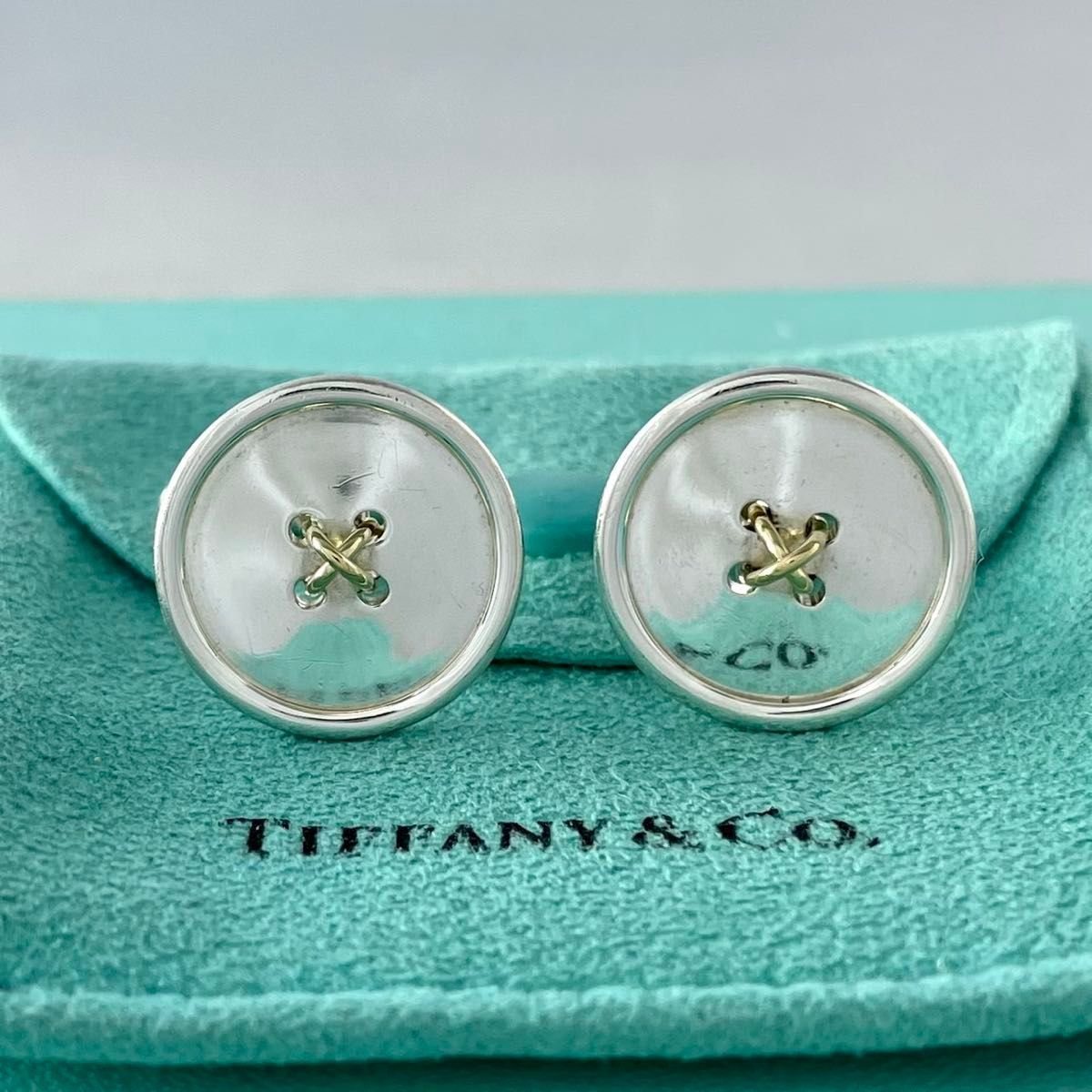 ティファニー ボタン カフス シルバー 925 コンビ P80fe - メルカリ