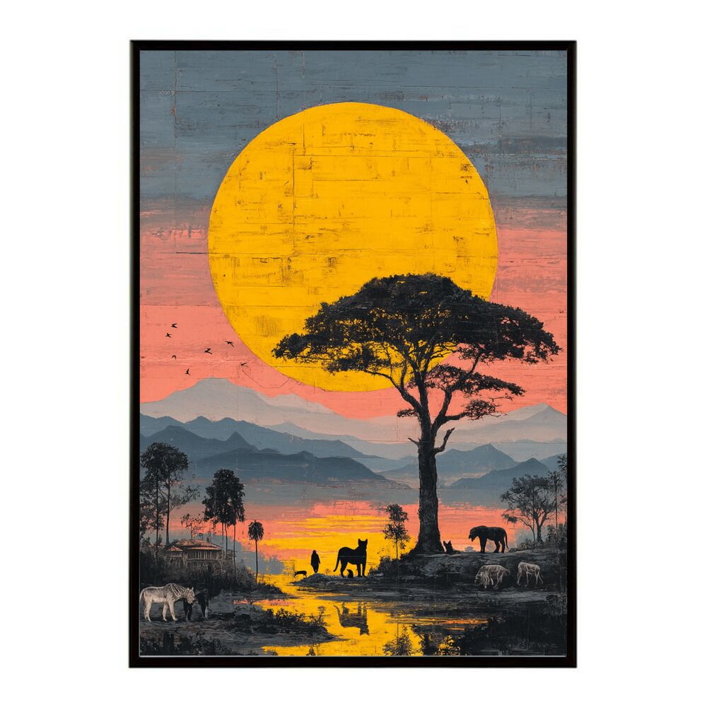 A3サイズ（約30×42cm）】【lm-poster-889】アフリカ サバンナ ポスター