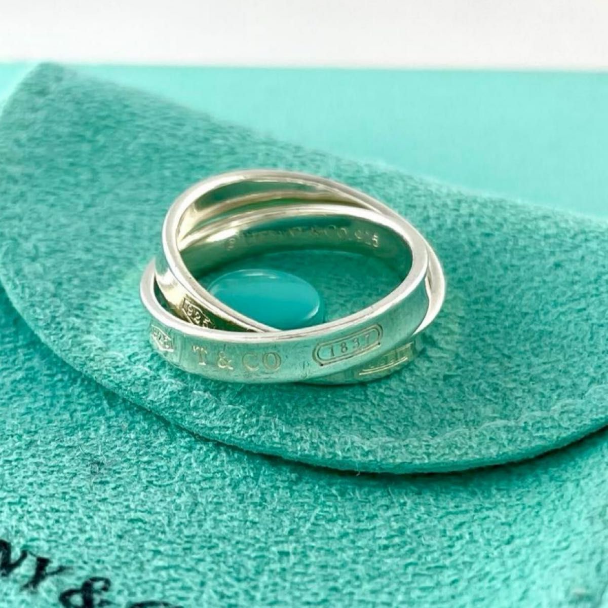 ティファニー 12号 1837 インターロッキング リング P 85 fe