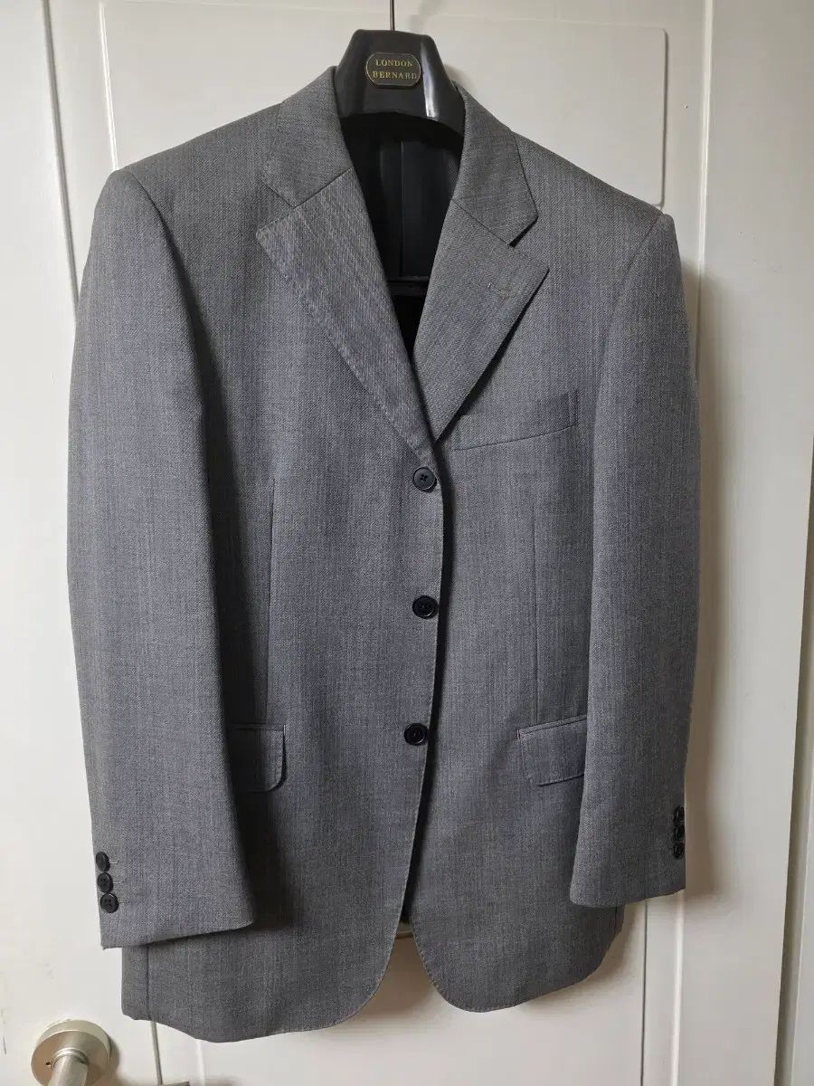 SODE メンズ スリーピース スーツ ツータック ズボン