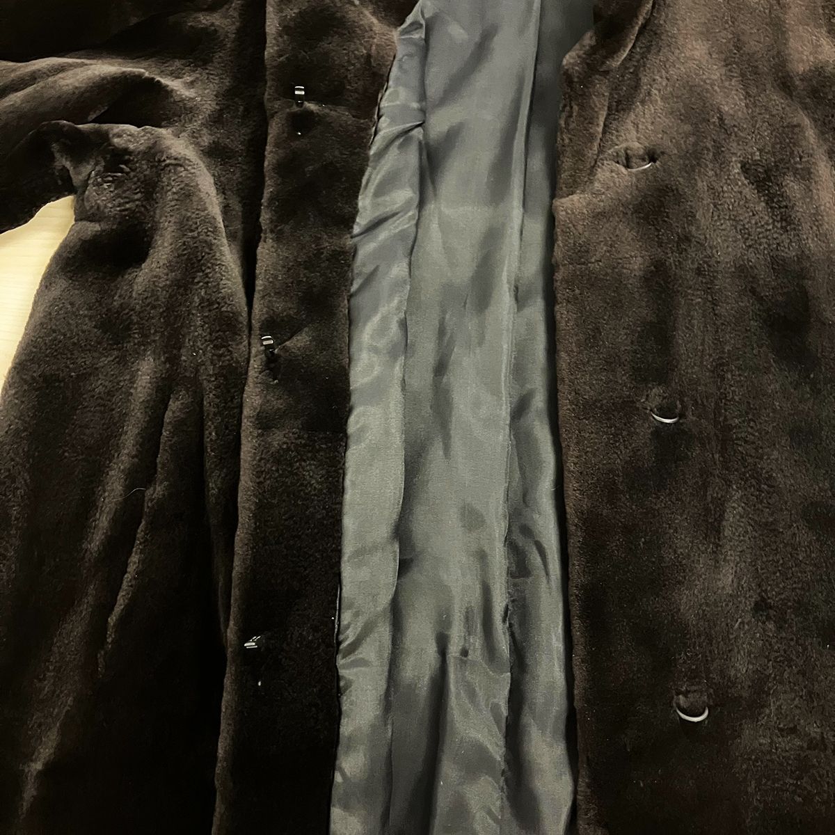 総丈92㎝ ムーンバット フラッシュ シェアードミンク グレー系 コート L シェアードミンク ロングコート ブラック ブラウン レディース M L