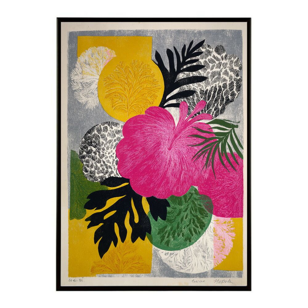 【A0サイズ（約84x119cm）】【lm-poster-8924】ミステリーフラワー 花 絵画 アート モダン インテリア おしゃれ プリントポスター フォト イラスト お洒落