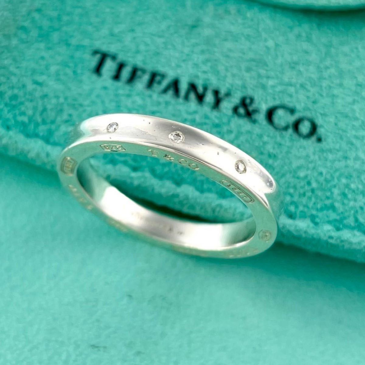 ティファニー 21号 3 P ダイヤ サークル 1837 リング 79 fe