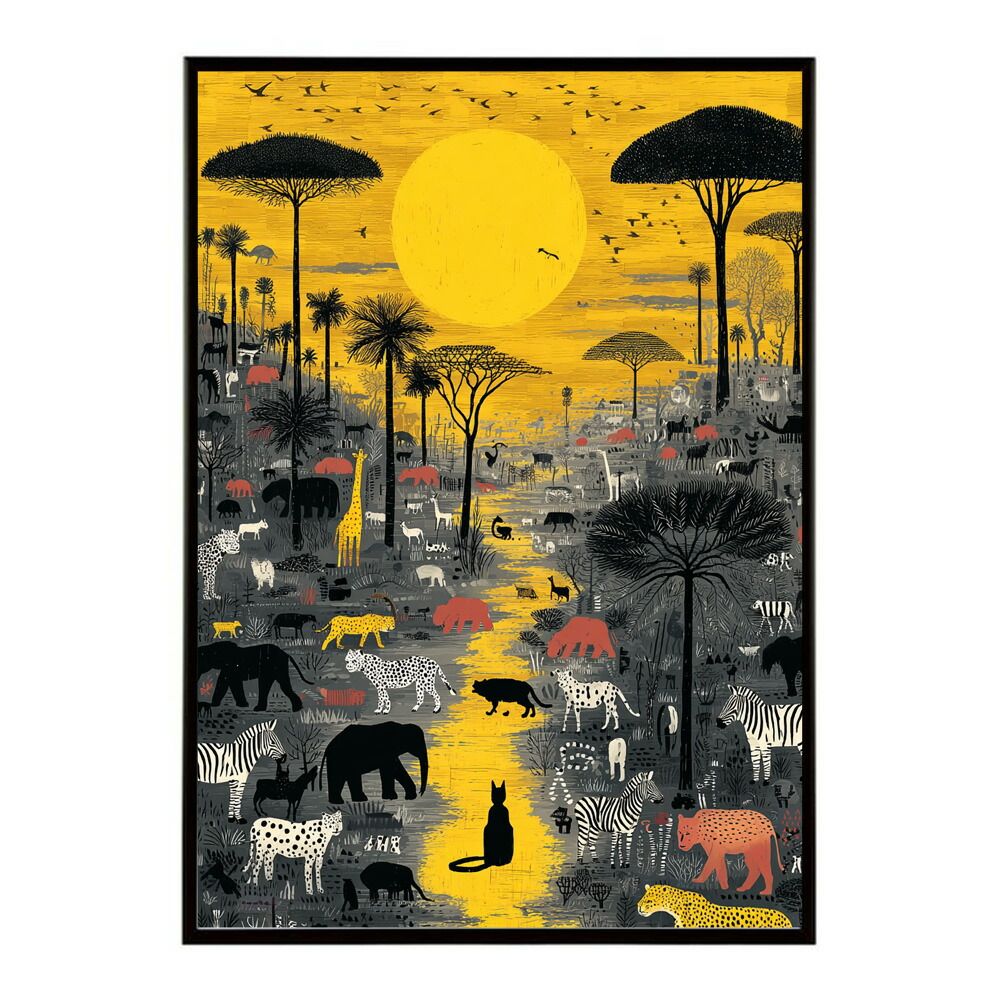 A2サイズ（約42x59cm）】【lm-poster-897】アフリカ サバンナ ポスター