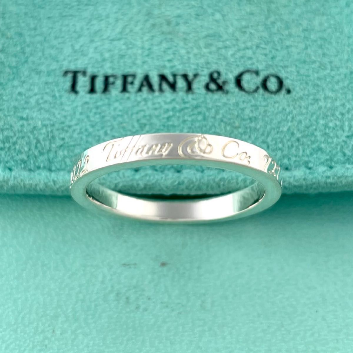h471 ティファニー　NY ノーツ　ナロー　リング　925 約11号 h471 ティファニー NY ノーツ ナロー リング 925 約11号