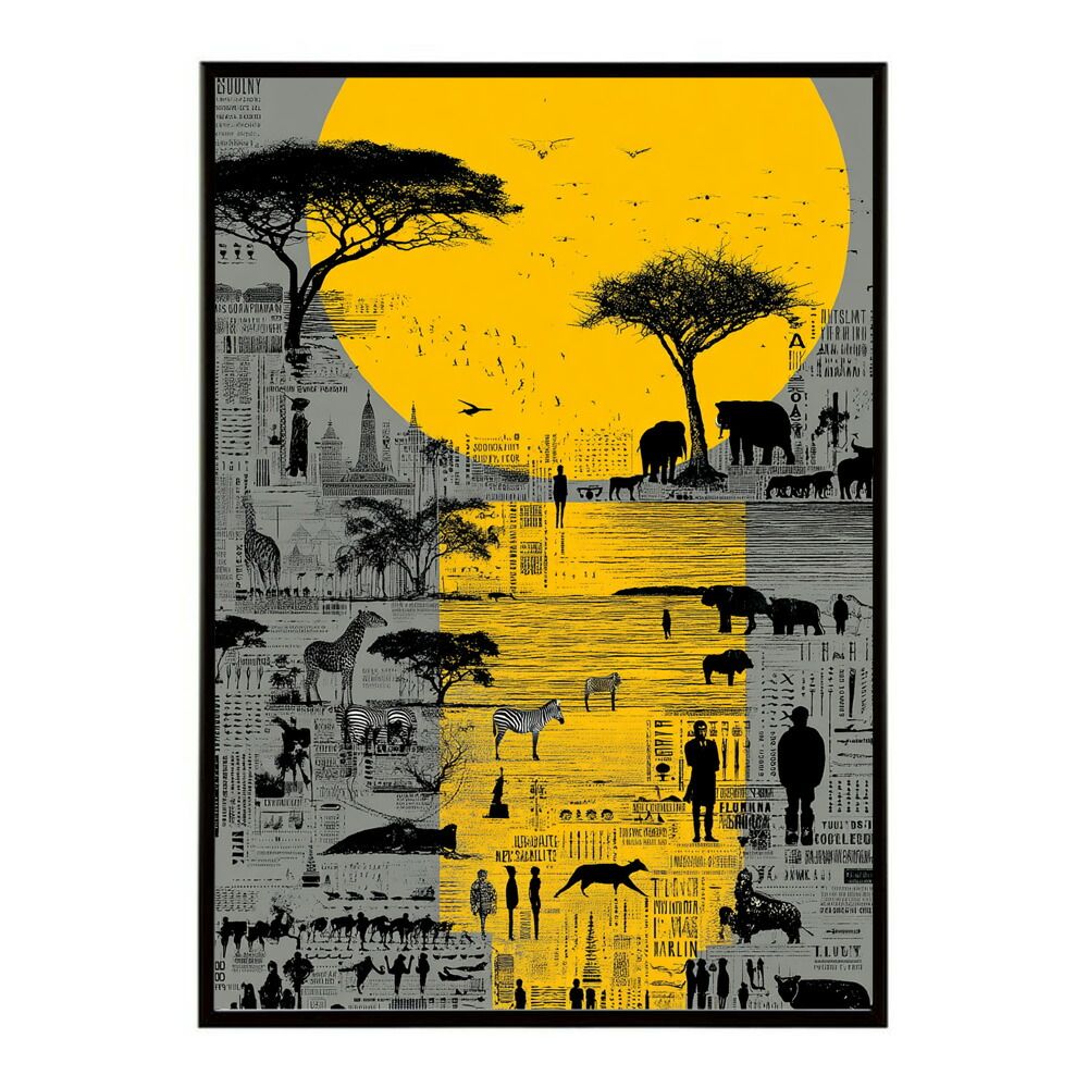 A2サイズ（約42x59cm）】【lm-poster-907】アフリカ サバンナ ポスター