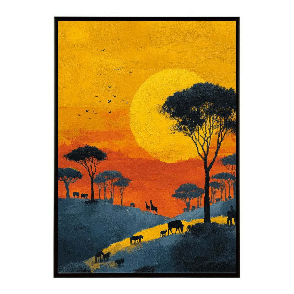 A2サイズ（約42x59cm）】【lm-poster-911】アフリカ サバンナ ポスター
