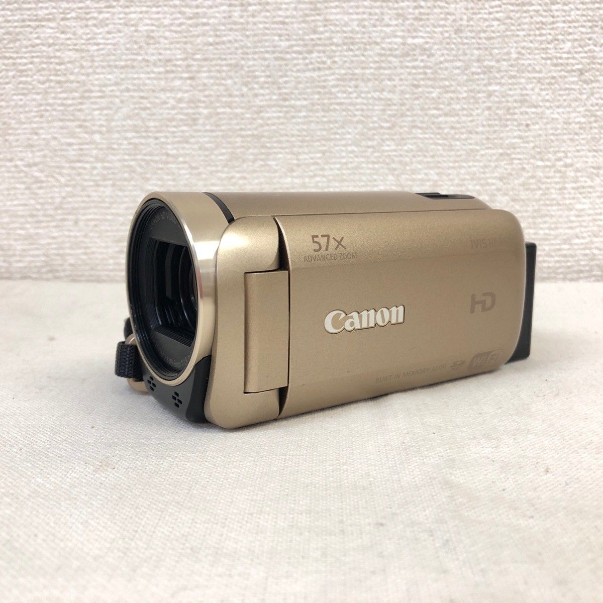 Canon キャノン ビデオカメラ iVIS HF R 62 光学32倍ズーム ベージュ HDビデオカメラ ●