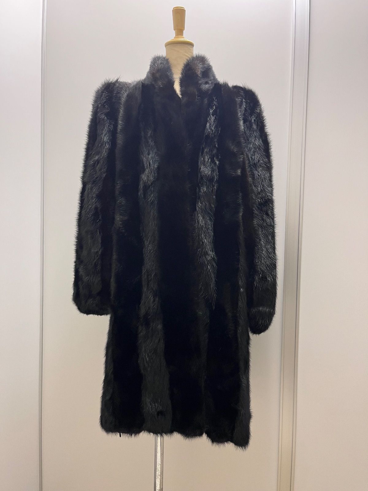 ミンクコート ストライプ 毛皮 リアルファー C26010532 - メルカリ