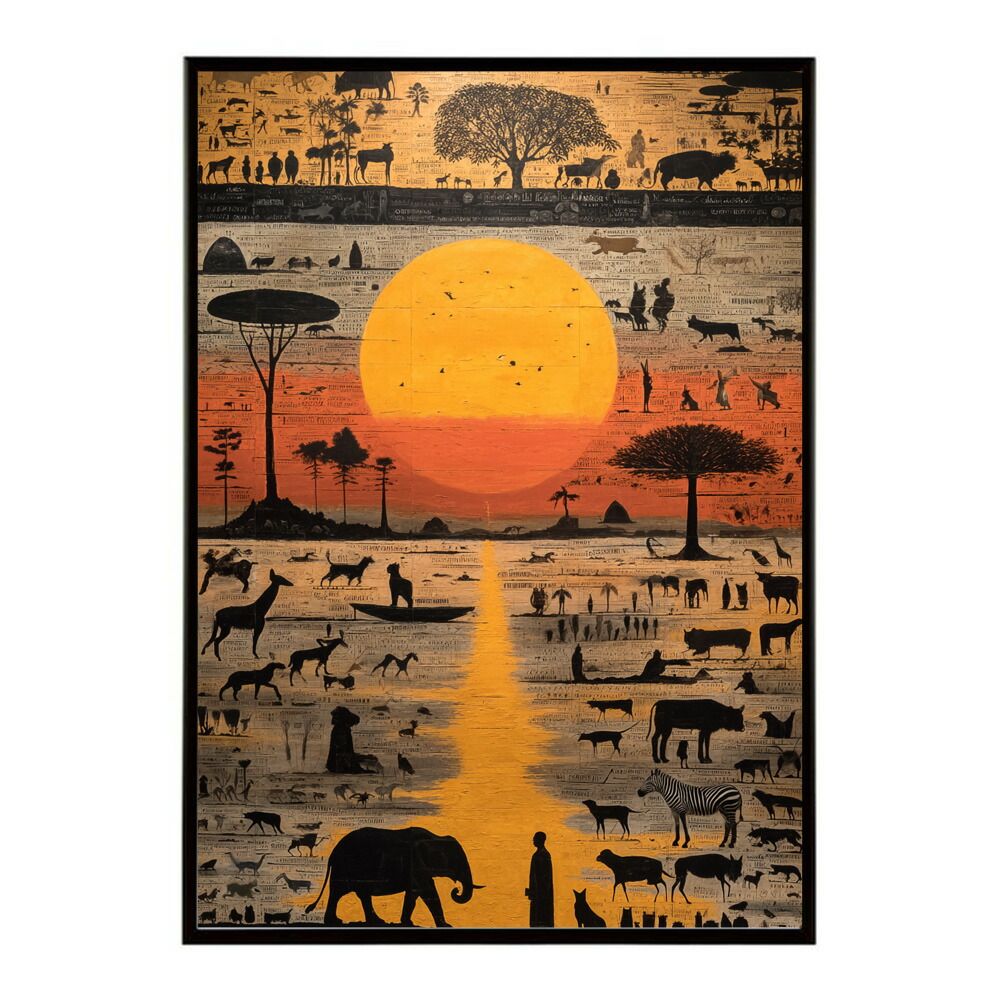 A2サイズ（約42x59cm）】【lm-poster-930】アフリカ サバンナ ポスター