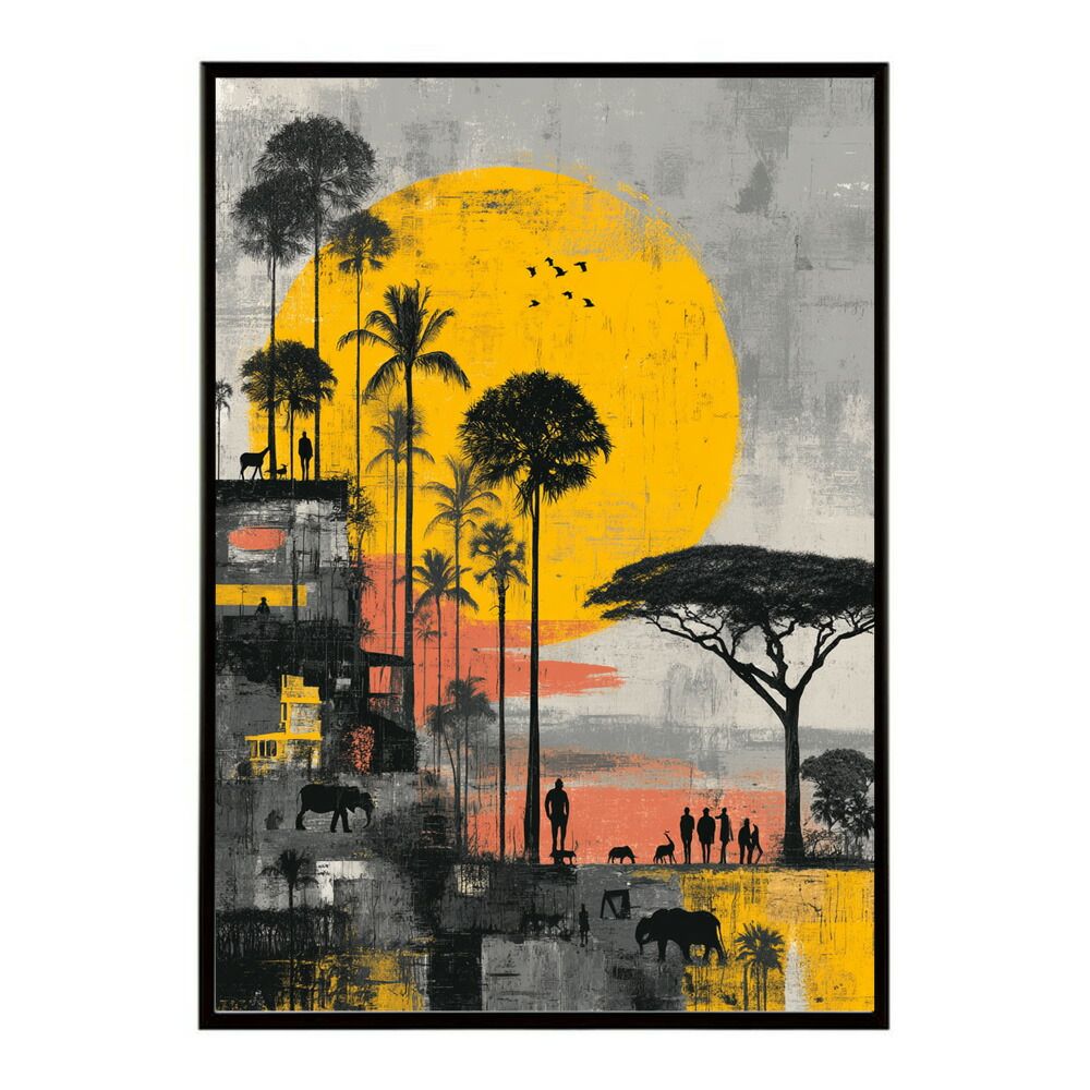 A2サイズ（約42x59cm）】【lm-poster-935】アフリカ サバンナ ポスター