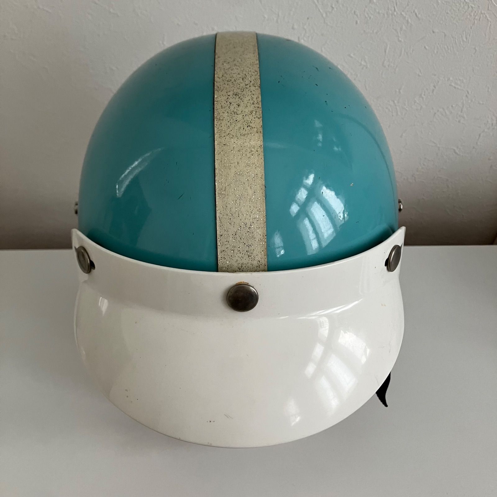 NESCO☆ビンテージ ヘルメット Lサイズ 1970代年製 当時物 ハーフ
