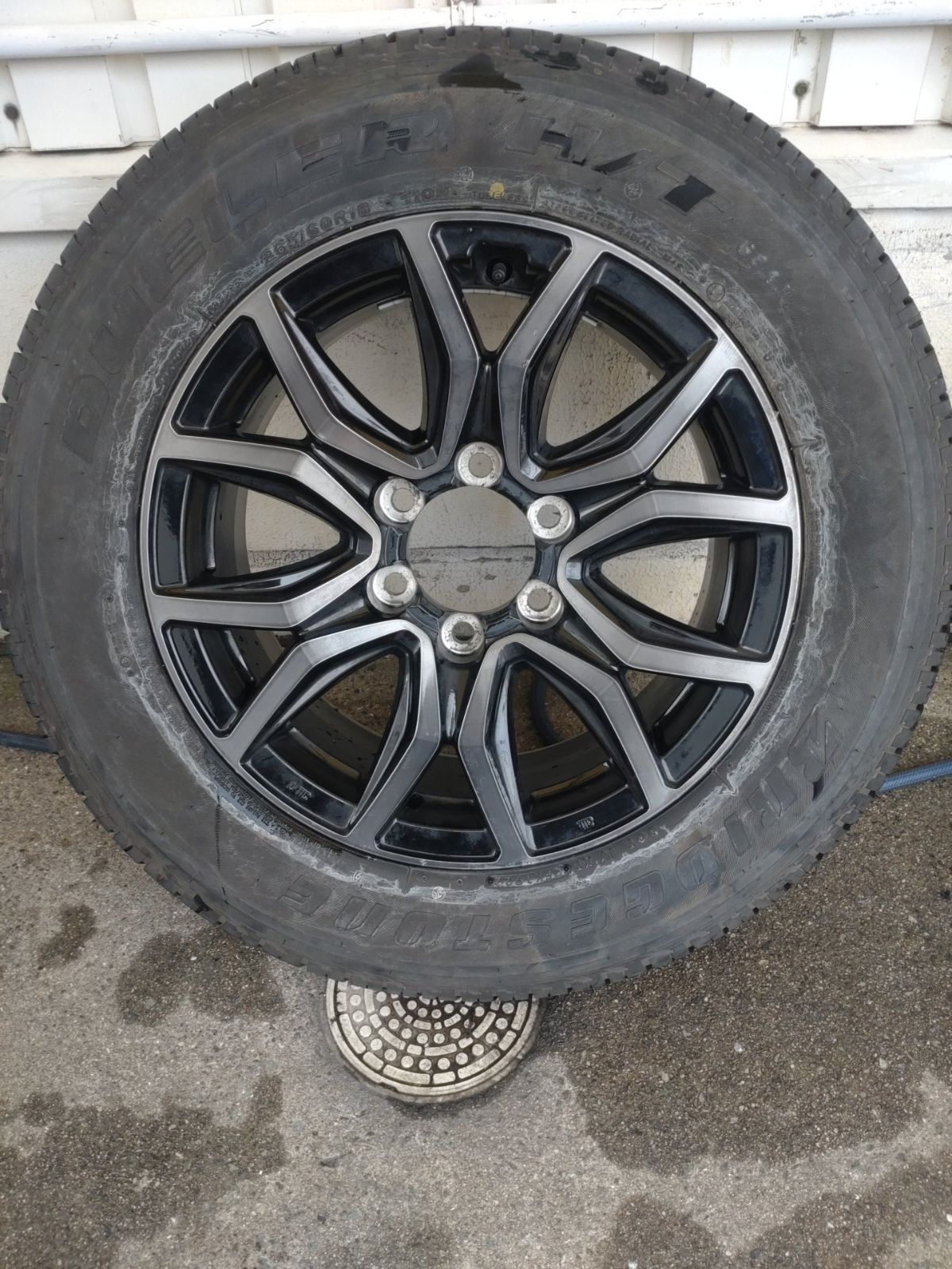 TOYOTA トヨタ GUN 125 ハイラックス GRスポーツ 18インチ 7 5 J 30 6 H 139 ＆ ブリヂストン デューラー T 684 II 265 60 R 18 1本