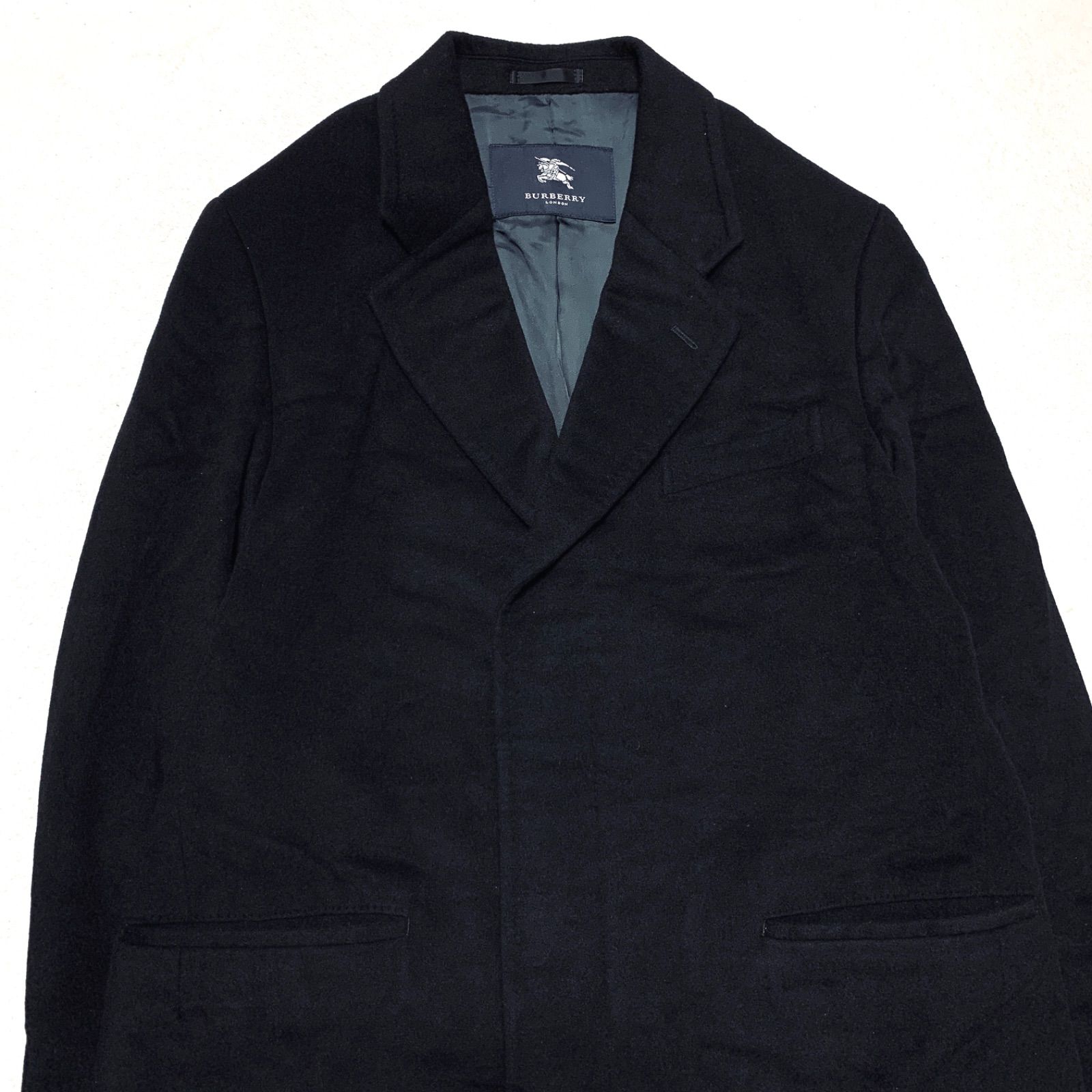 BURBERRY LONDON チェスターコート カシミヤ混 ロング丈 マキシ丈