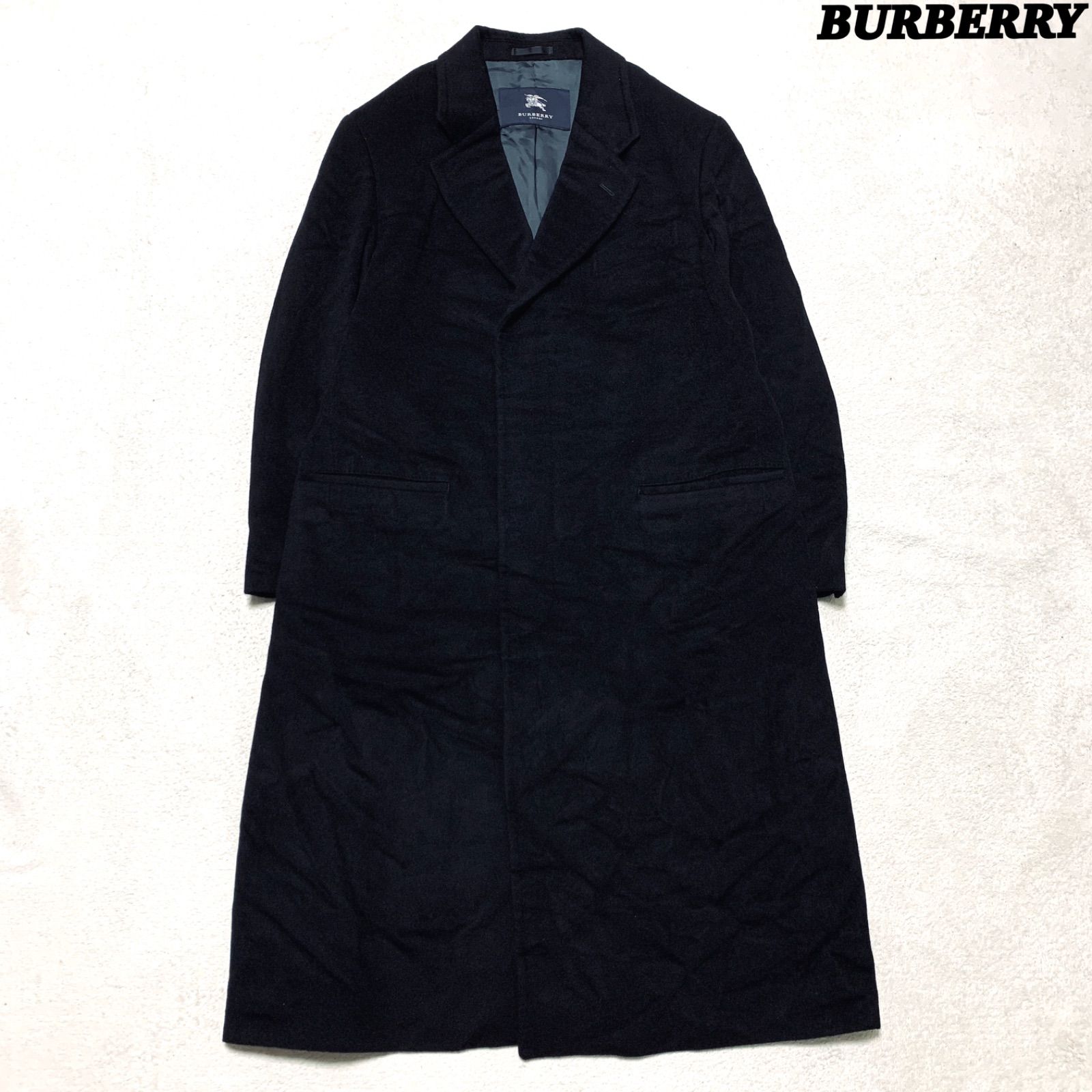 BURBERRY LONDON チェスターコート カシミヤ混 ロング丈 マキシ丈