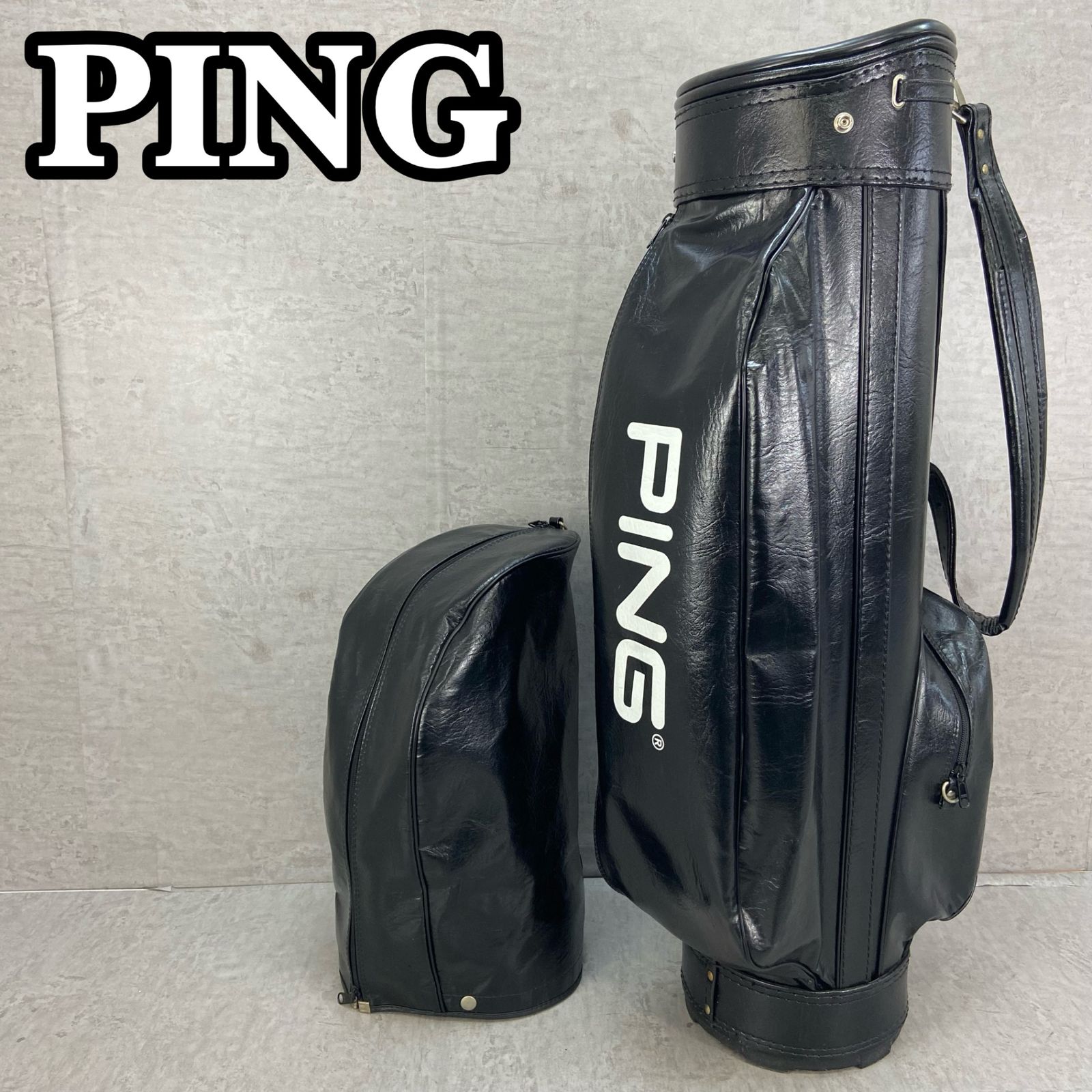 PING キャディバッグ カート式 3分割 約8.5型(約21cm) 約3.0Kg レザー