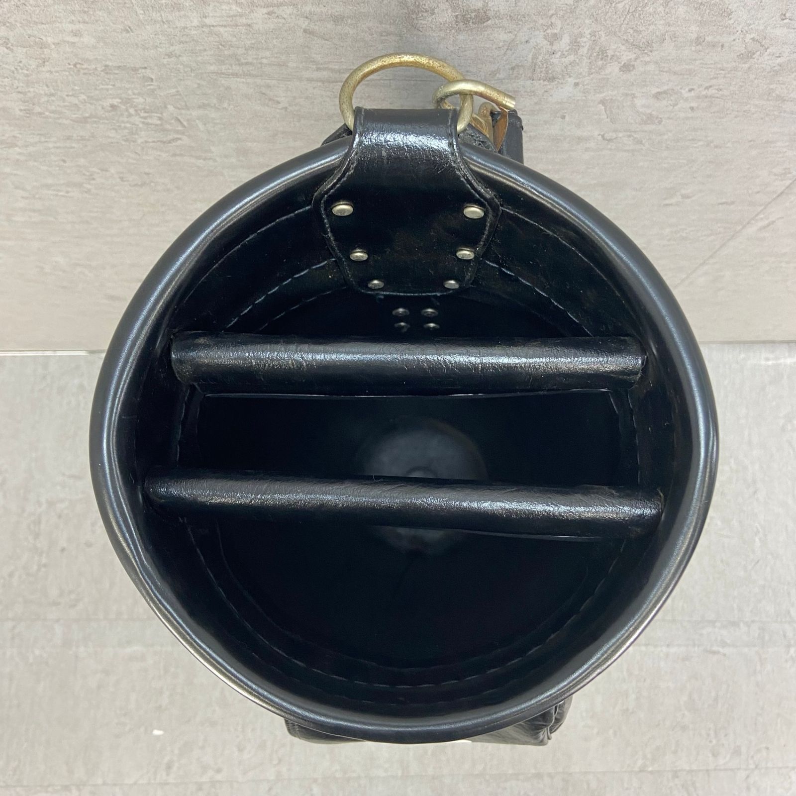  PING キャディバッグ カート式 3分割 約8 5型 約21cm 約3 0Kg レザー ビンテージ ピン ティー ゴルフバッグ キャディバッグ ゴルフ