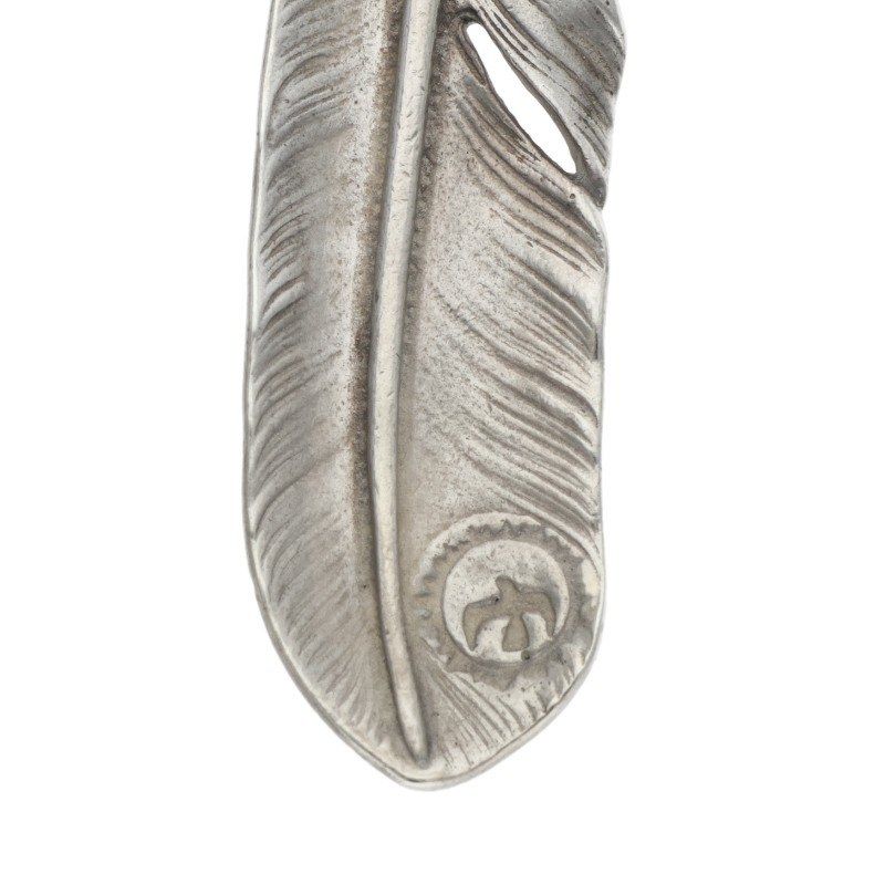 ゴローズ オールド上金特大フェザー 右向き ネックレストップ メンズ