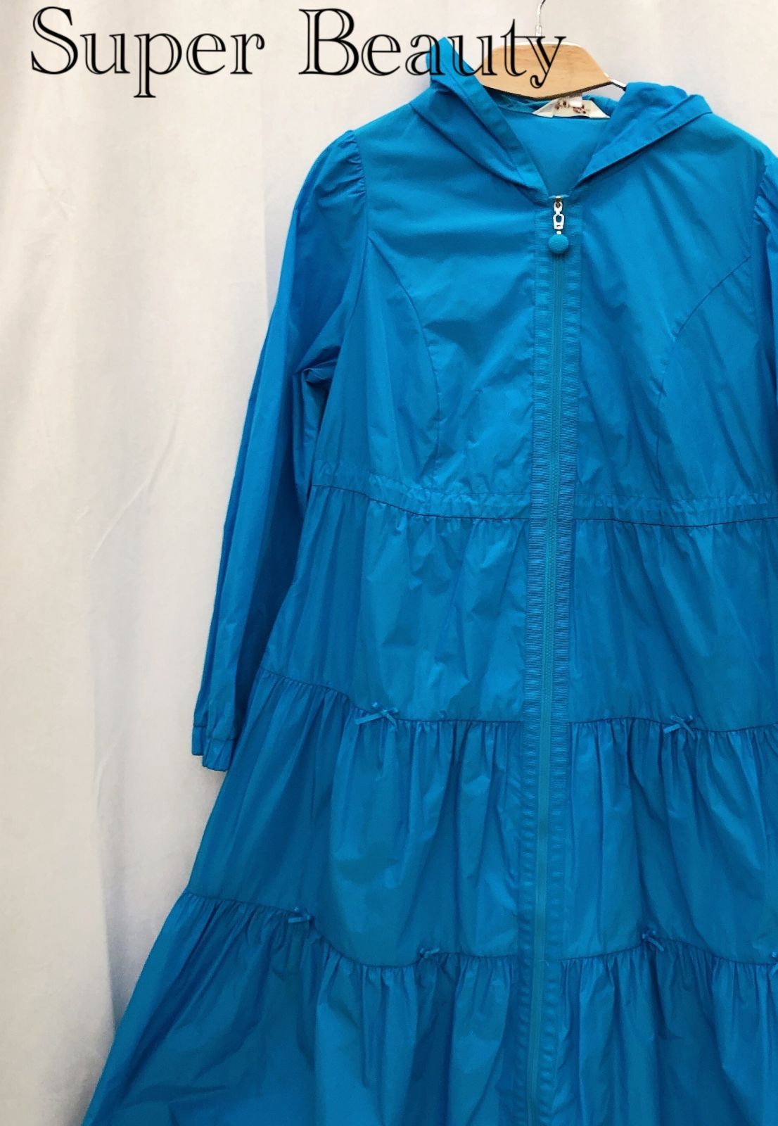 Super Beauty スーパービューティー スプリングコート ブルー 40