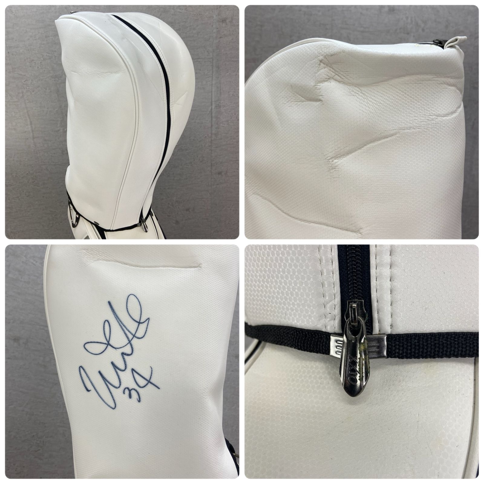 古閑美保直筆サイン入り ゼクシオ ゴルフ用品 カート式 キャディバッグ