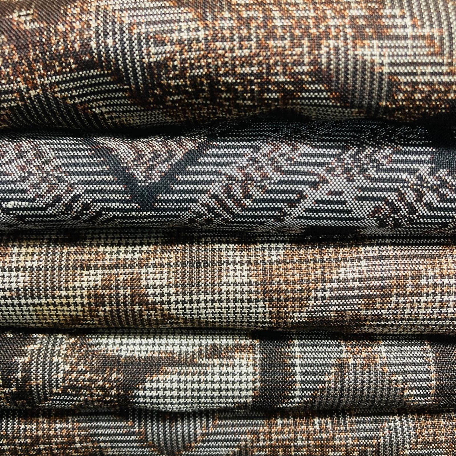 着物と帯オレンジ y 227◾️アンティーク時代大島紬着物10点◾️龍郷調 本場大島 泥大島