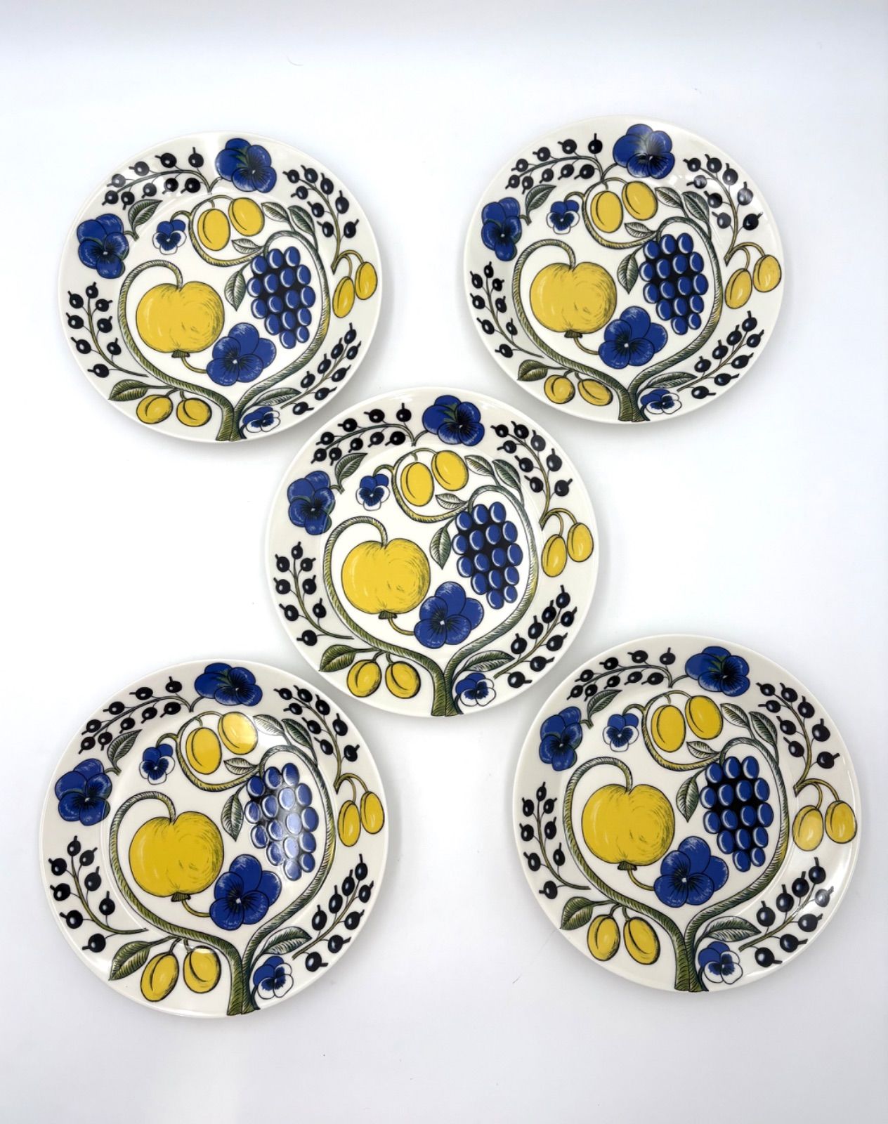 ARABIA アラビア パラティッシ イエロー 26 cm プレート セット