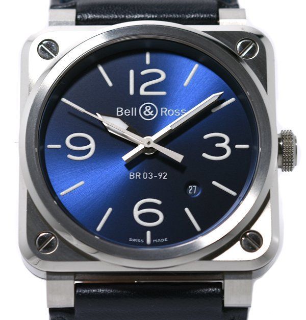 Bell Ross ベル＆ロス BR0392 BLU ST SCA BLUE STEEL 自動巻き メンズ