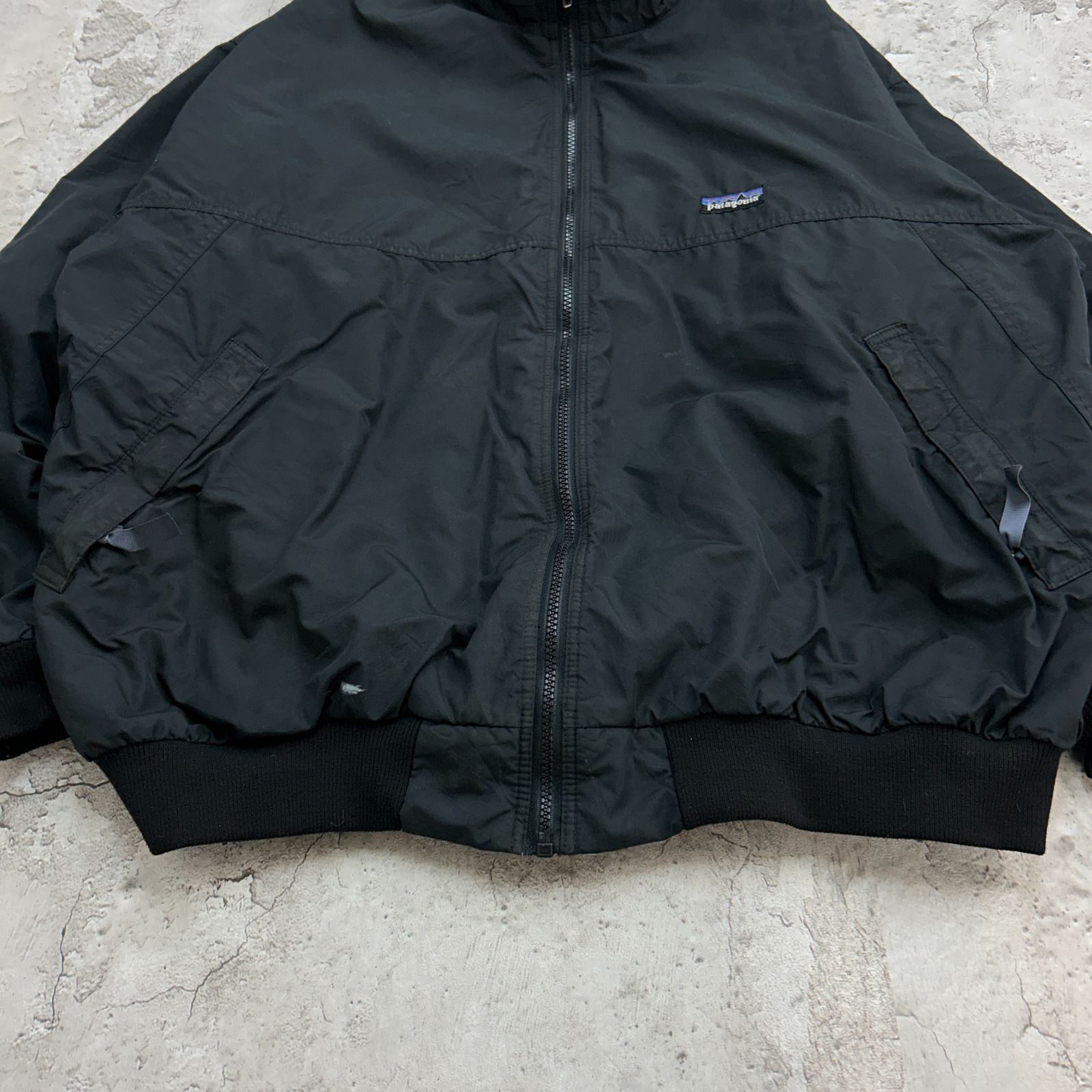 1998 USA製 パタゴニア シェルドシンチラジャケット 古着 ブラック XL