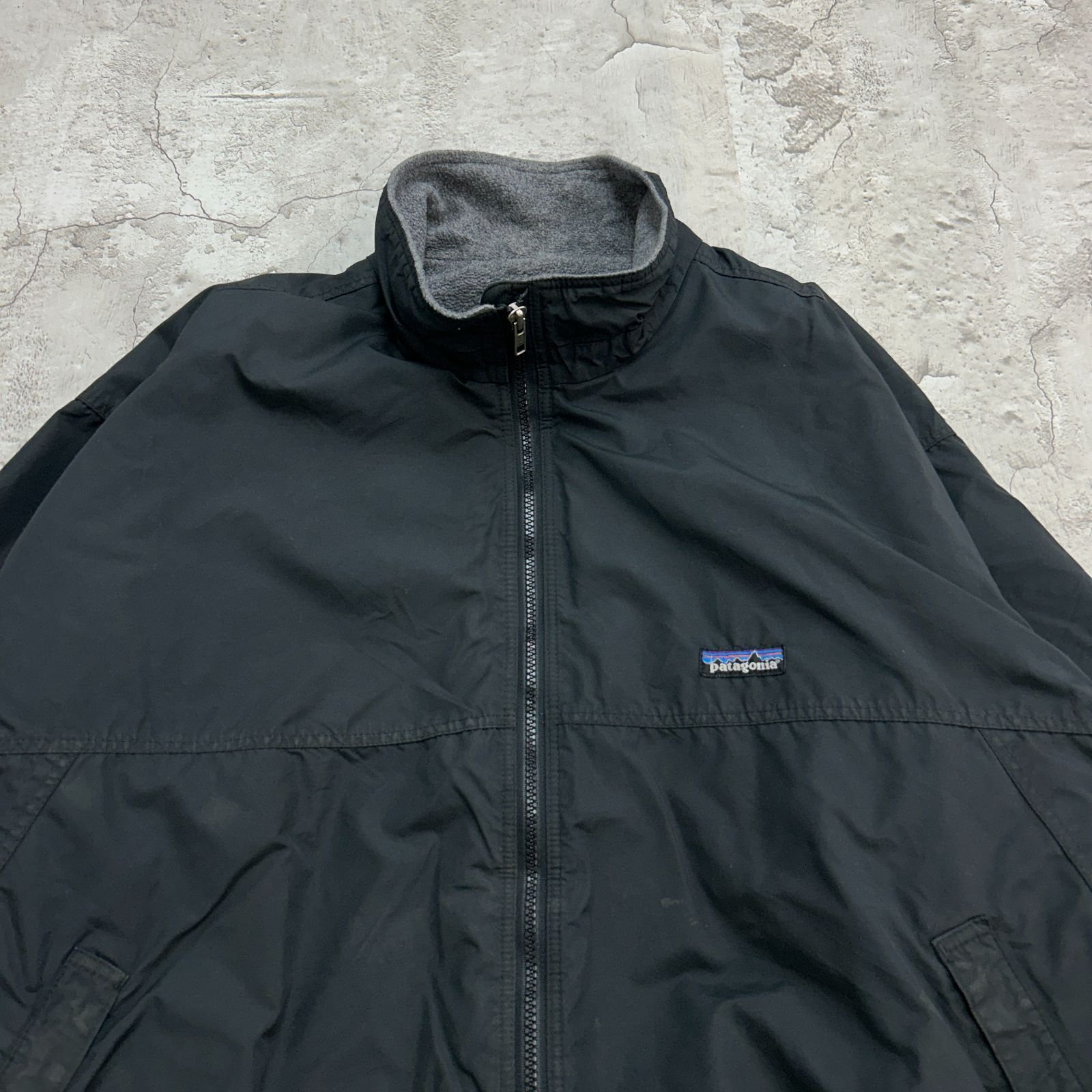 1998 USA製 パタゴニア シェルドシンチラジャケット 古着 ブラック XL