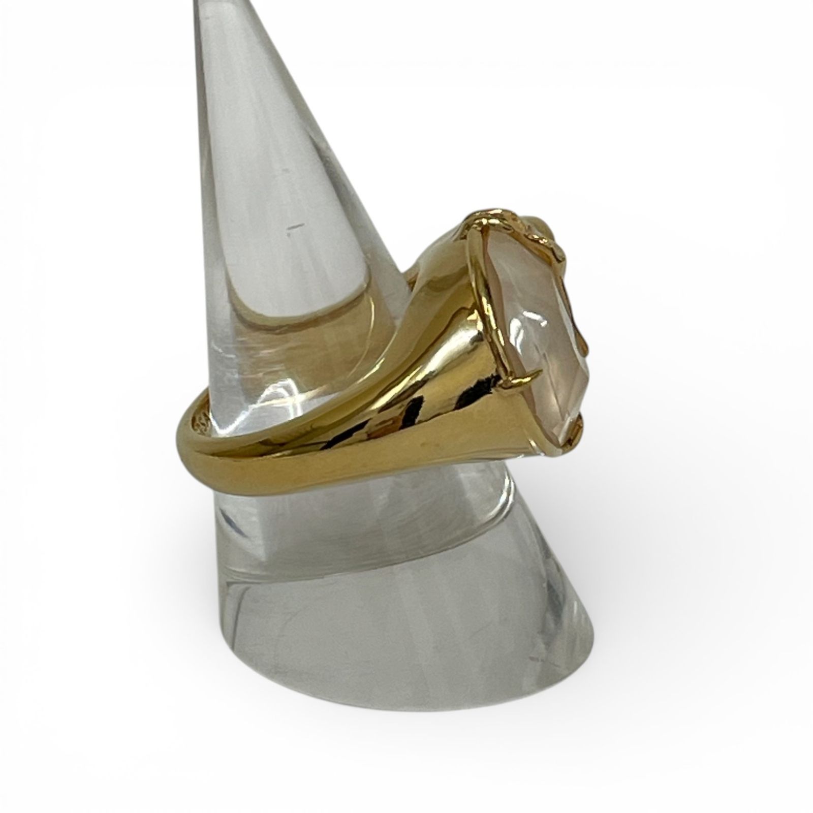 VERSACE ヴェルサーチ 指輪 ラ メドゥーサ クリスタル リング ゴールド 約20号