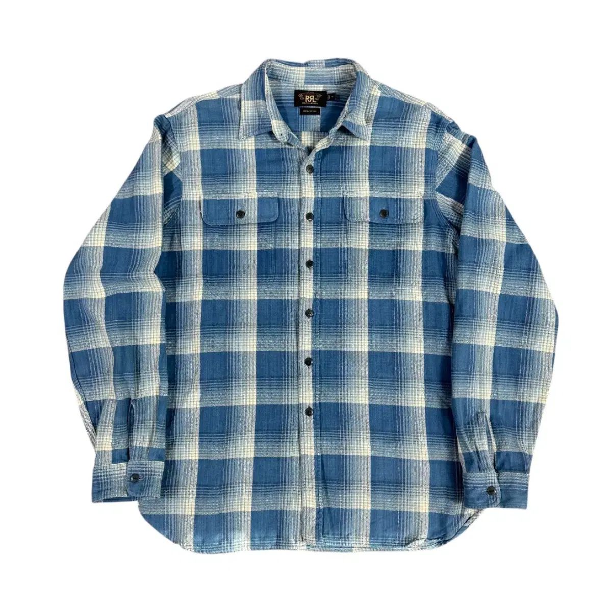 RRL check shirt XXL ダブルアールエル　チェックシャツ　ブルー RRL check shirt XXL ダブルアールエル チェックシャツ ブルー RRL