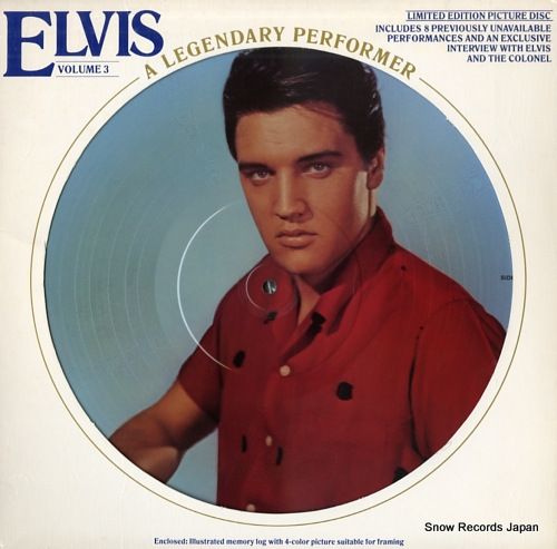 レコード】エルヴィス・プレスリー a legendary performer volume 3