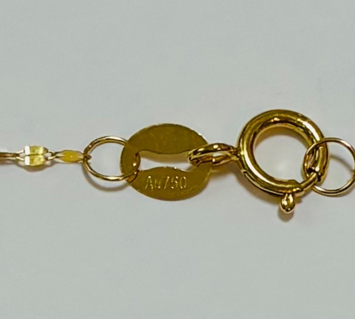 18k ペタル チェーン ネックレス イエロー ゴールド k18 YG 刻印有り