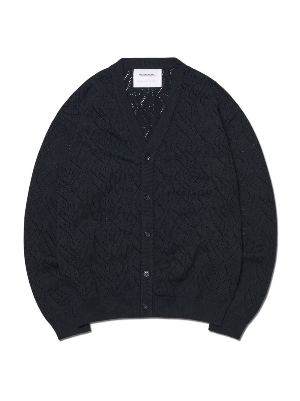 定価 NOMANUAL T B PUNCHING KNIT CARDIGAN