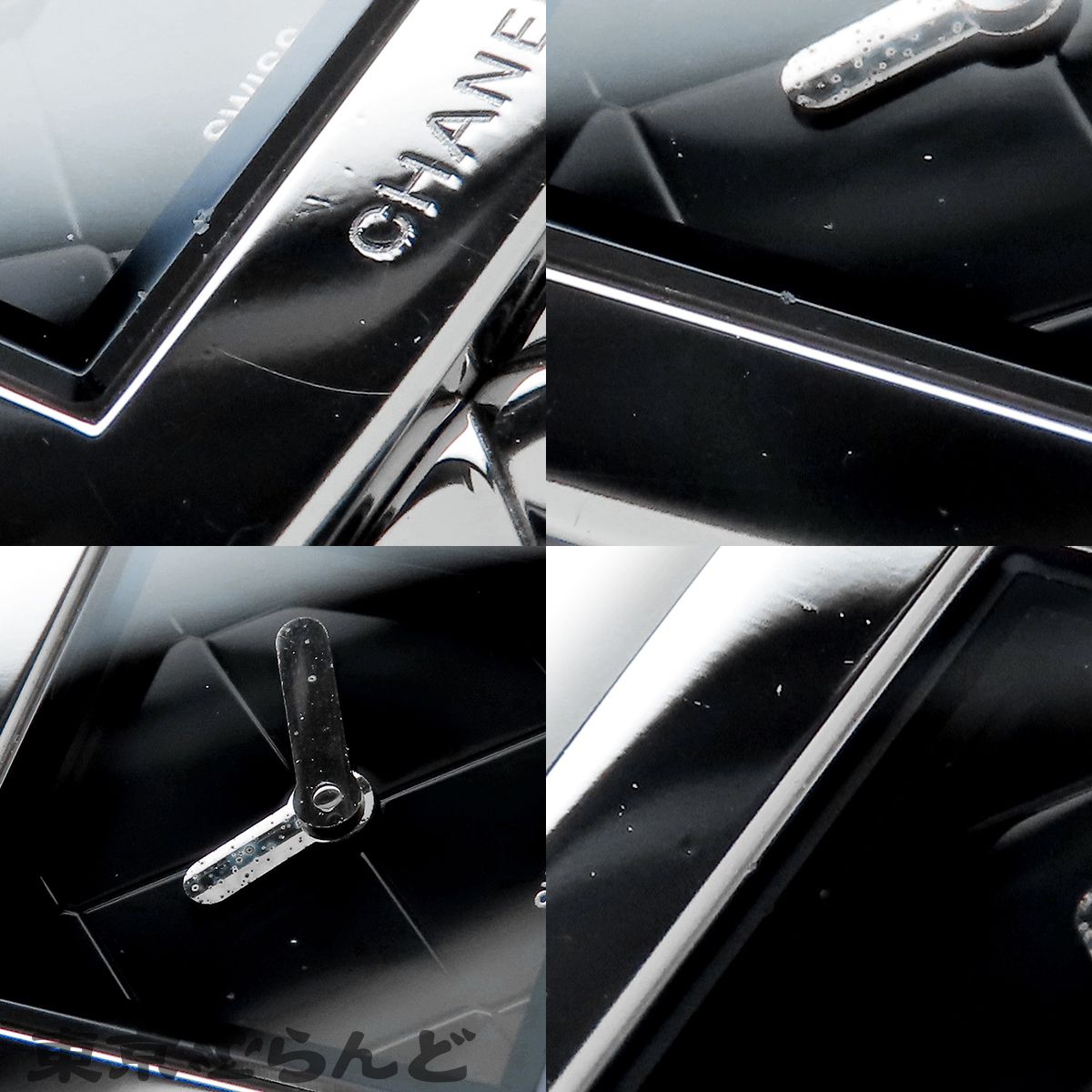 バラ⭐️CHANELマトラッセブラックエナメル時計 Chanel Mademoiselle J12 La Pausa Automatic Chronometer Black Dial