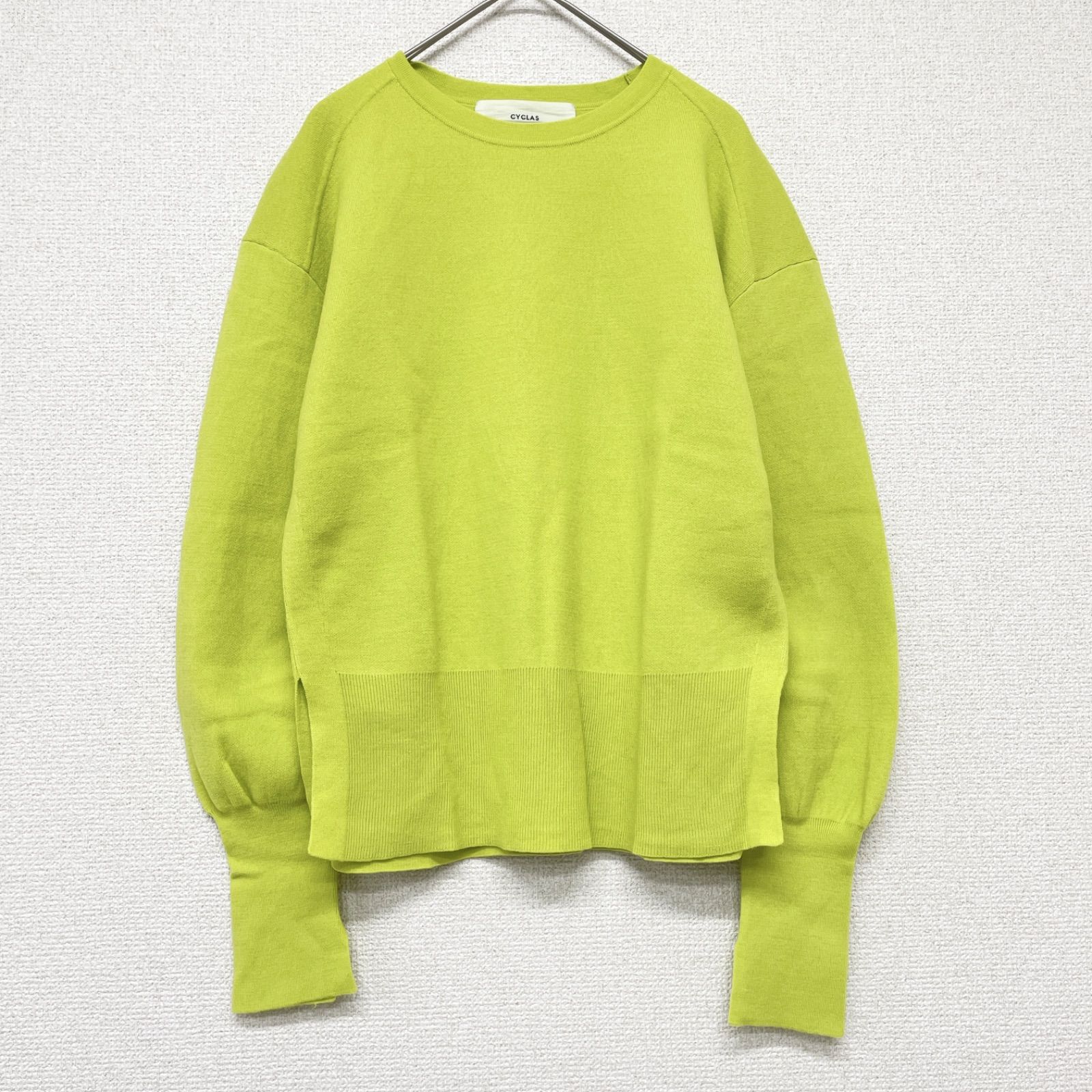 CYCLAS シクラス ニット・セーター レディース 【古着】【中古】 CYCLAS シクラス ニットトップス スリット ウール ナイロン イエロー