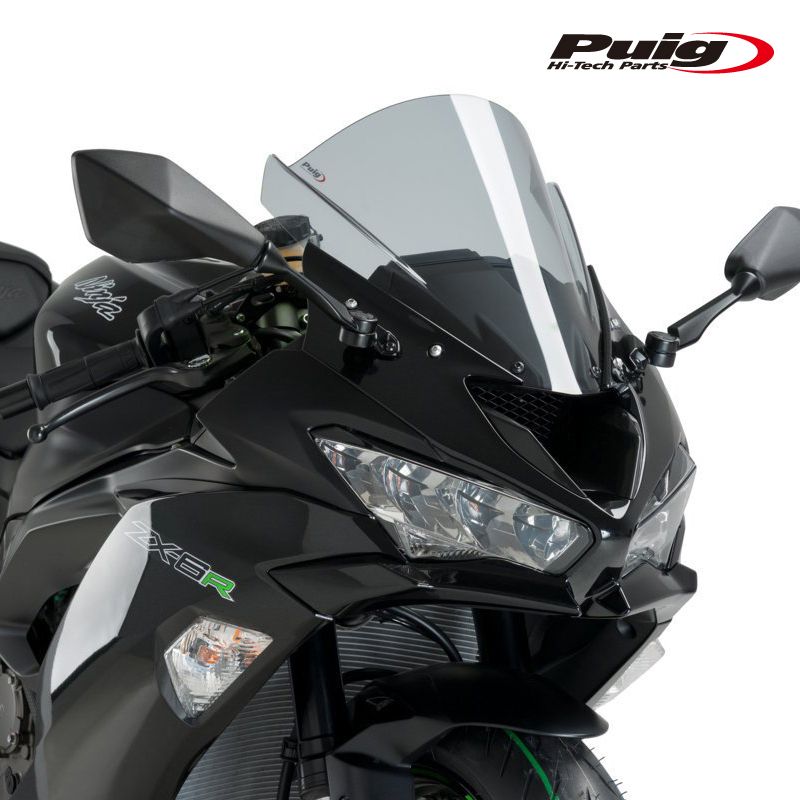 人気 Puig 3177H RACING SCREEN [SMOKE] Kawasaki ZX-6R(09-23) ZX-6R