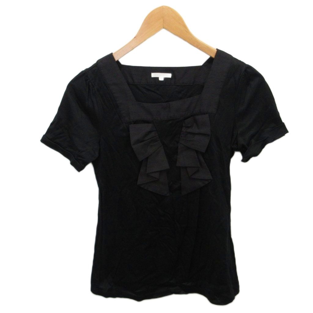 トゥービーシック TO BE CHIC カットソー Tシャツ スクエアネック 3 黒