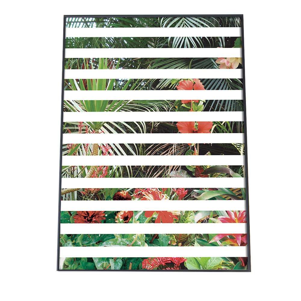 【A1サイズ（約59x84cm）】【pbg-poster-5040】青 花 南国 ポスター フラワー ブルー アートプリント ポスター インテリア おしゃれ アート モダン シンプル お洒落 縦