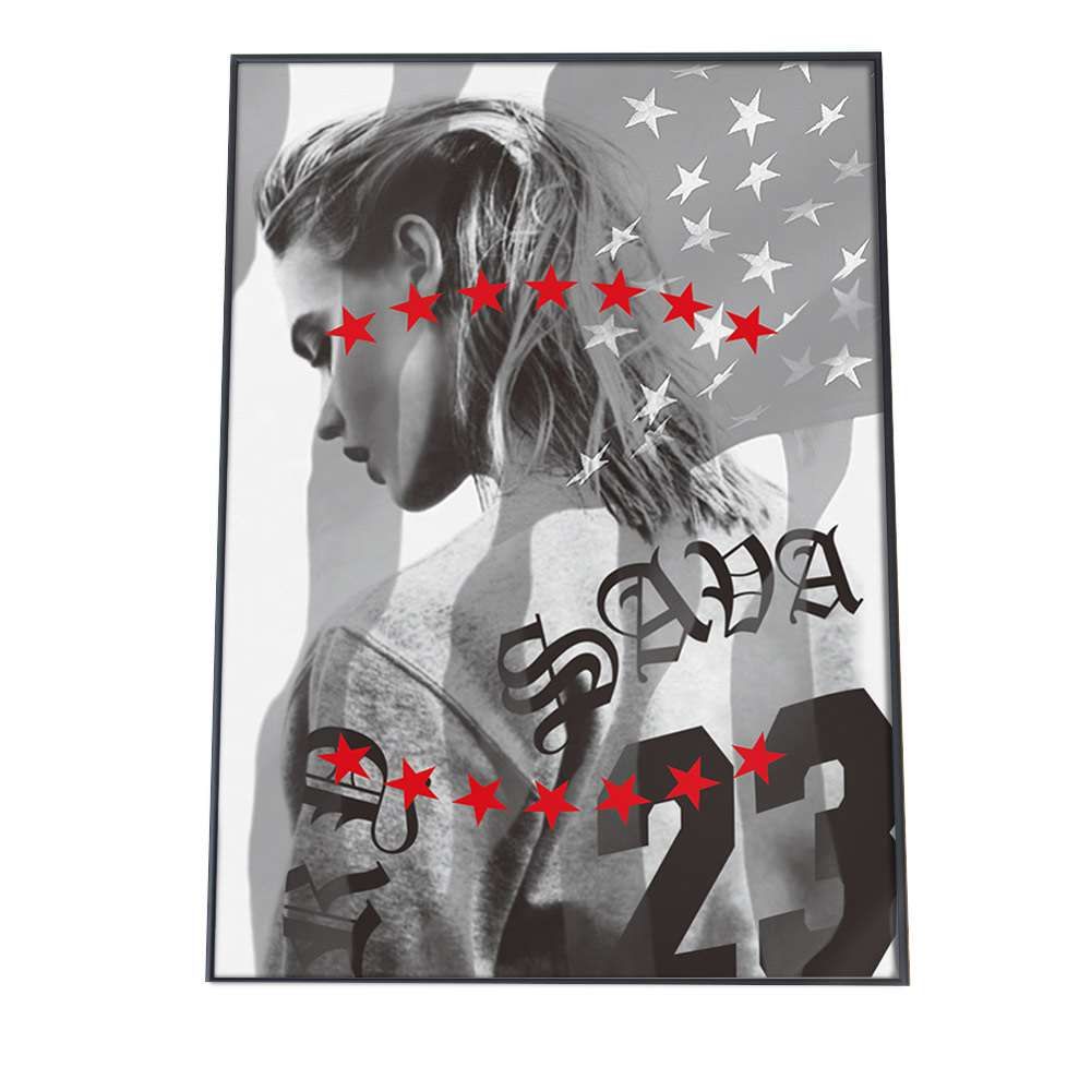 A2サイズ（約42x59cm）】【pbg-poster-5050】海 サーフ 外国人 女性