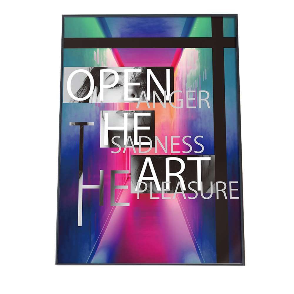 B4サイズ（約25x36cm）】【pbg-poster-5057】ネオン サイバー アート