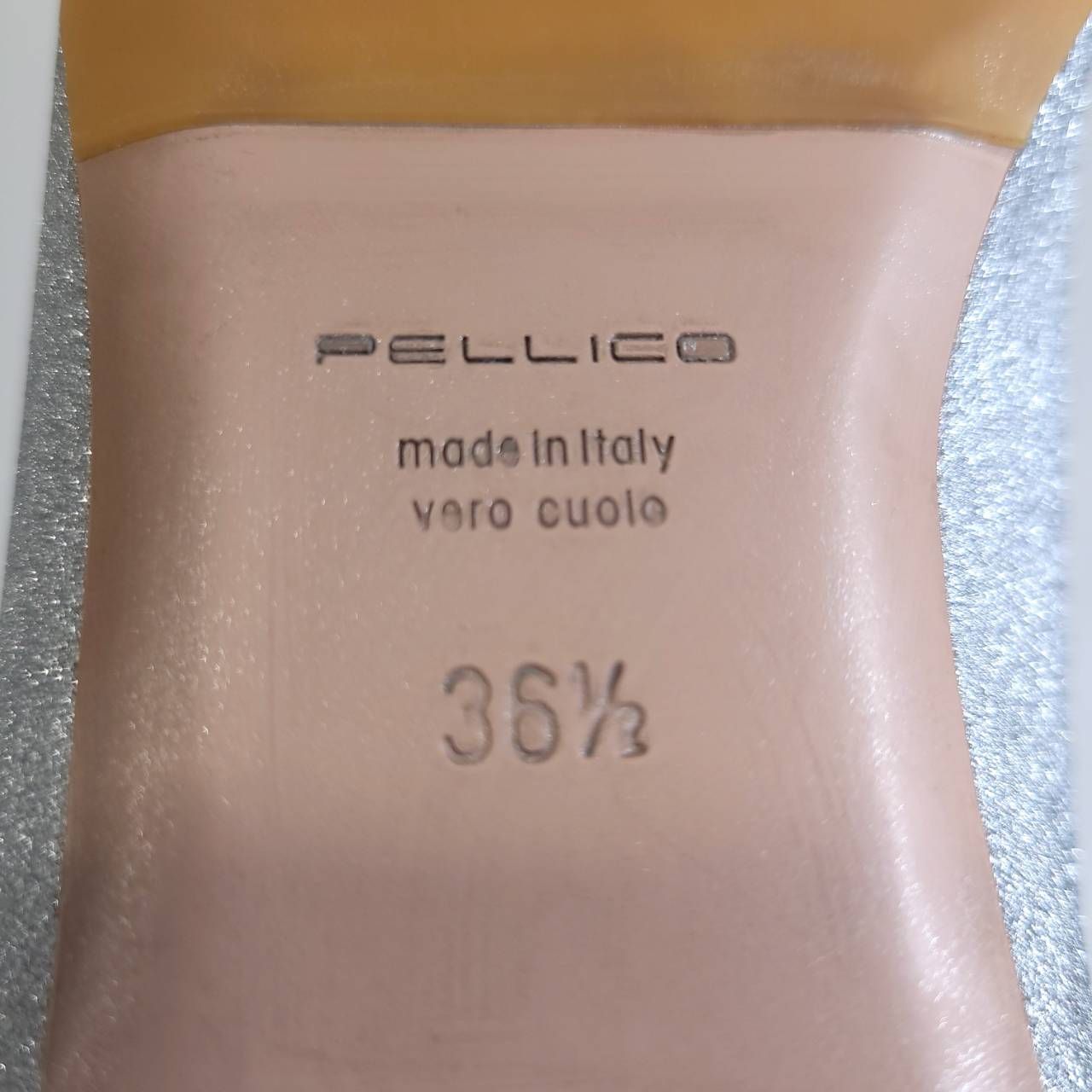 ペリーコ 新品 アネッリ フラット グリッター クリア 裏張り済 EU36.5