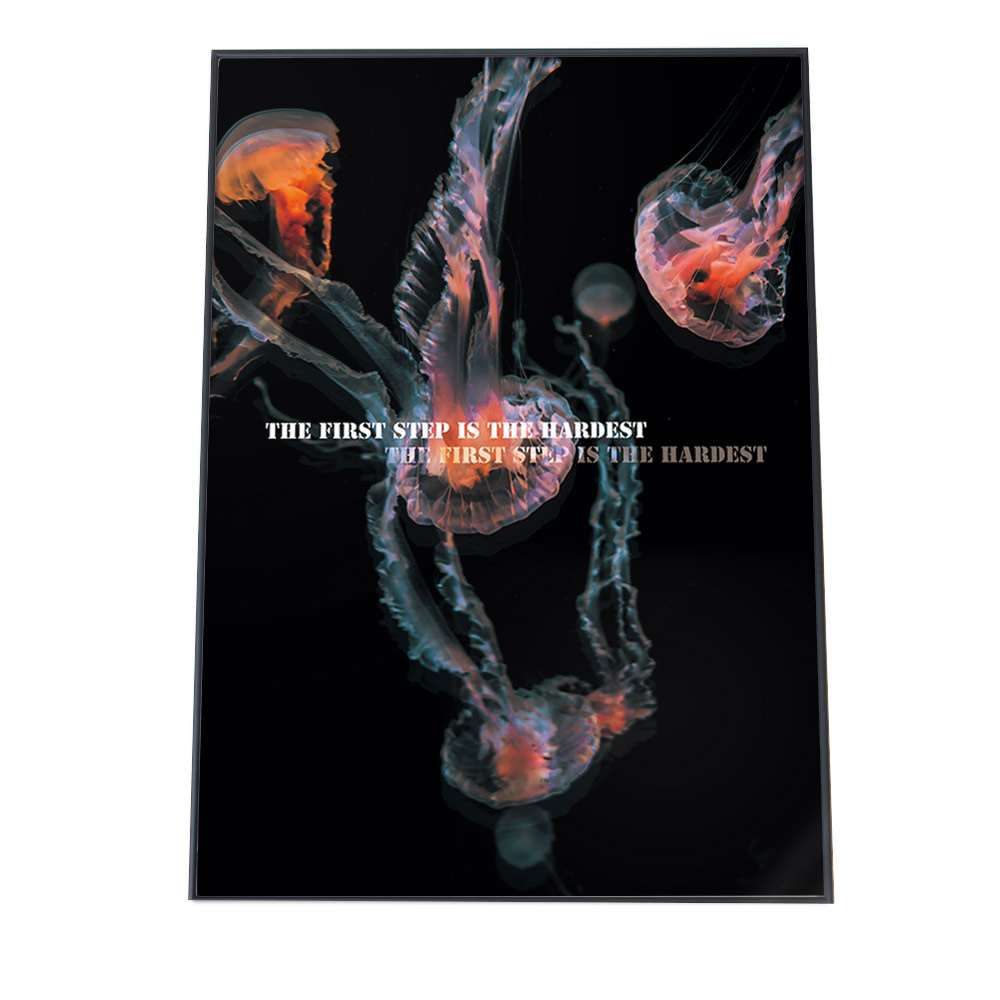 A0サイズ（約84x119cm）】【pbg-poster-5068】クラゲ 海外 海 青