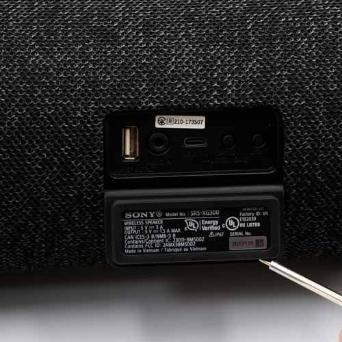  SONY ワイヤレスポータブルスピーカーSRS XG 300 ブラック Bluetooth 防水 防塵Ⅱ 探している方是非どうぞ♪ ワイヤレススピーカー スピーカー ウーファー