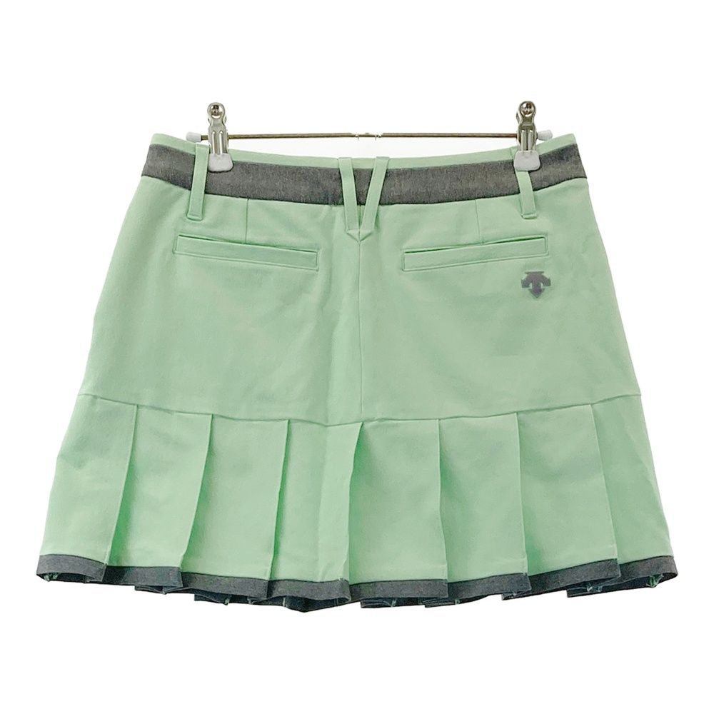 サイズ：M DESCENTE GOLF デサントゴルフ プリーツスカート グリーン系